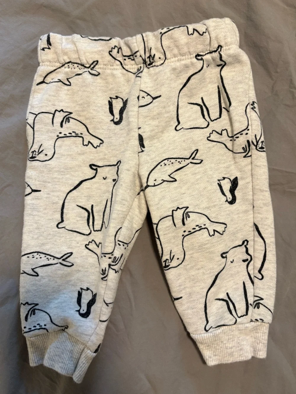 Carter's Light Gray Winter Zip-Up Hoodie & Jogger Sweat Set